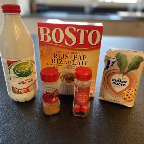 rijstpap in de stoomoven