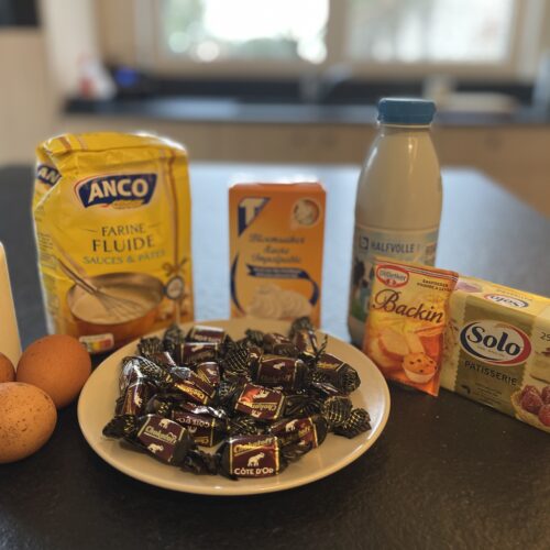 chokotoff cake in de stoomoven